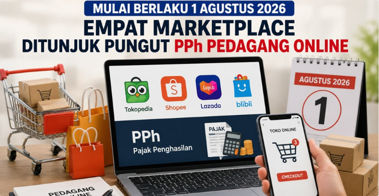Mulai Agustus 2026 Marketplace Resmi Pungut PPh 22 Penjual