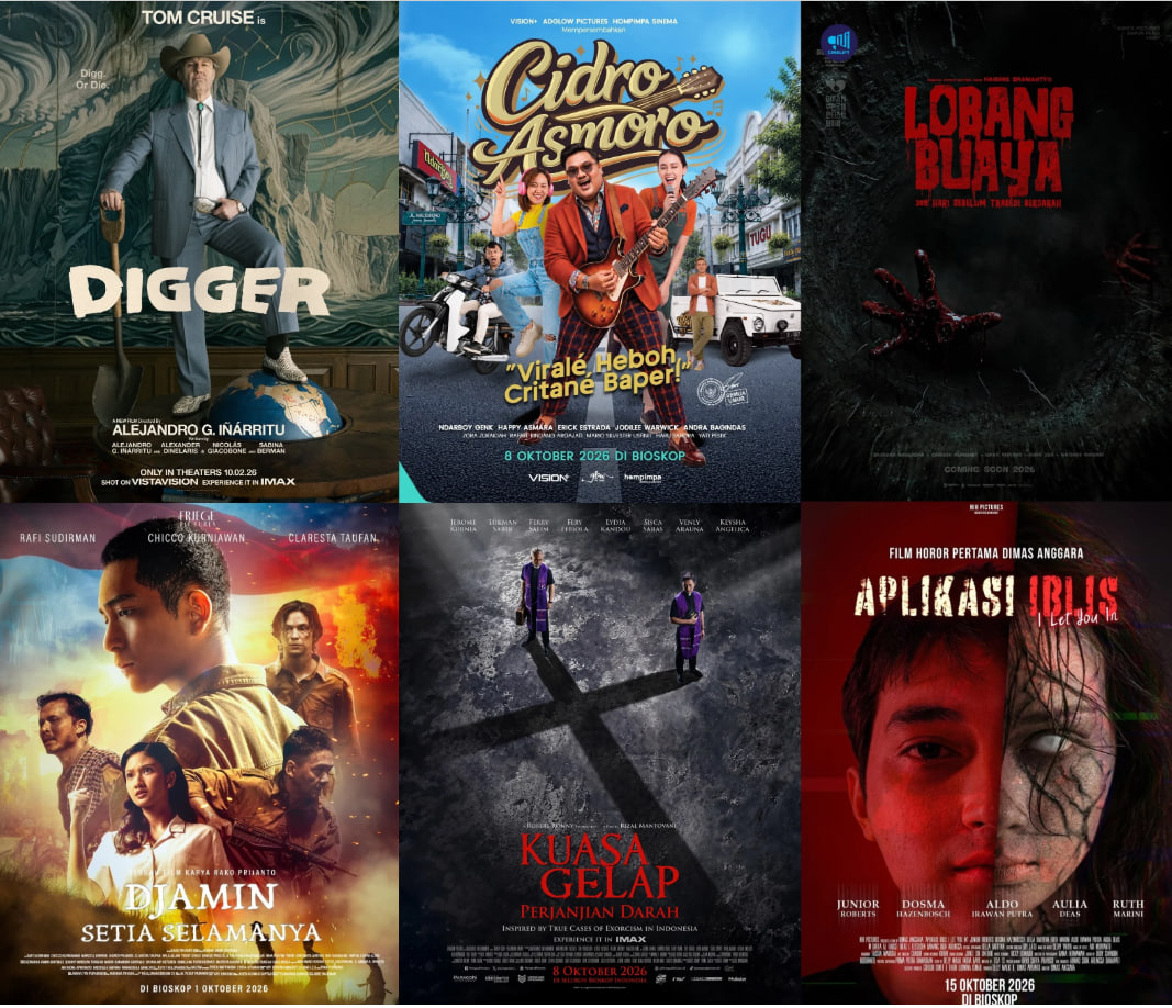 6 Film yang Paling Dinantikan di Bioskop Oktober 2026